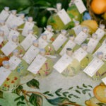 hand painted limoncello bottles wedding favors